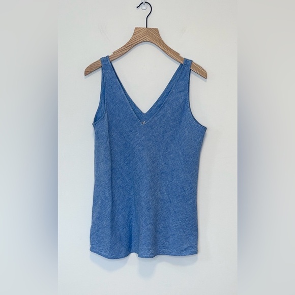 Lilly Pulitzer Florin Sleeveless Linen Tank , sz : medium - Picture 2 of 8